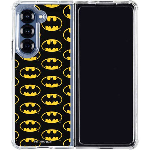 DC Comics Batman Logo Pattern Galaxy Z Fold6 Clear Case