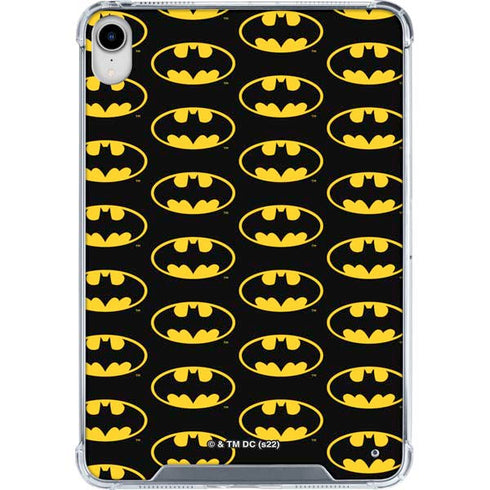 DC Comics Batman Logo Pattern iPad 11th Gen (2025) Clear Case
