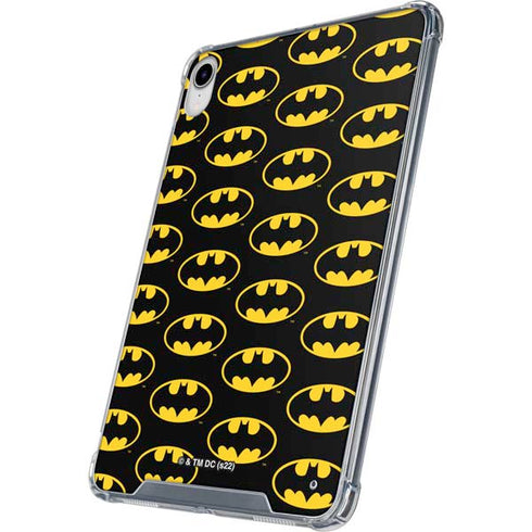 DC Comics Batman Logo Pattern iPad 11th Gen (2025) Clear Case