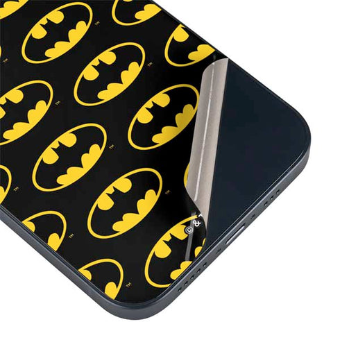 DC Comics Batman Logo Pattern iPhone 15 Skin