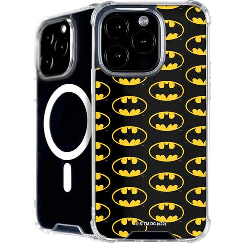 DC Comics Batman Logo Pattern iPhone 16 Pro MagSafe Case