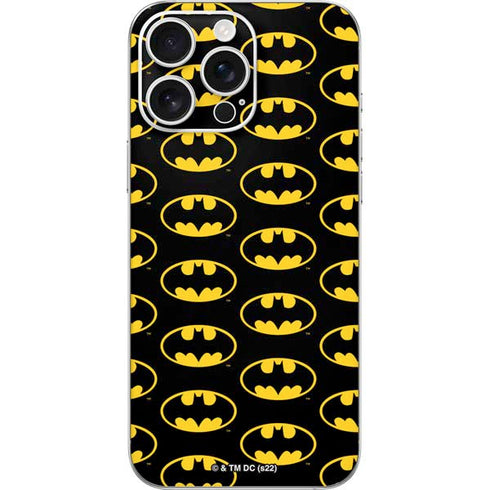 DC Comics Batman Logo Pattern iPhone 16 Pro Max Skin