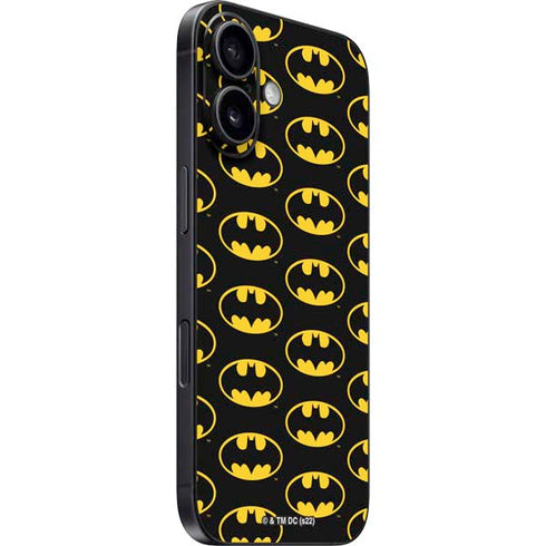 DC Comics Batman Logo Pattern iPhone 16 Skin