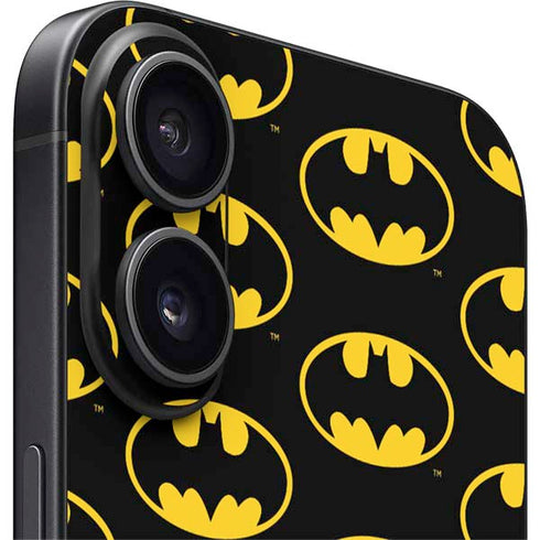 DC Comics Batman Logo Pattern iPhone 16 Skin