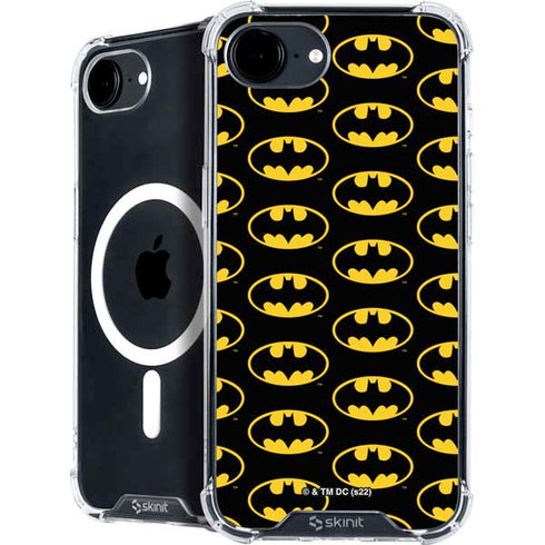 DC Comics Batman Logo Pattern iPhone 16e MagSafe Case