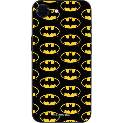DC Comics Batman Logo Pattern iPhone 16e Skin