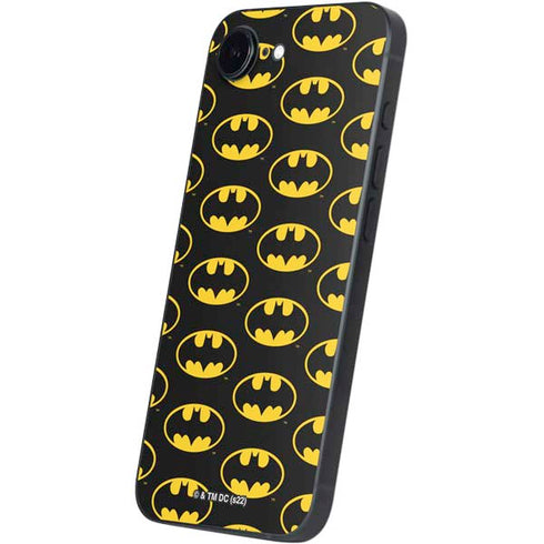 DC Comics Batman Logo Pattern iPhone 16e Skin
