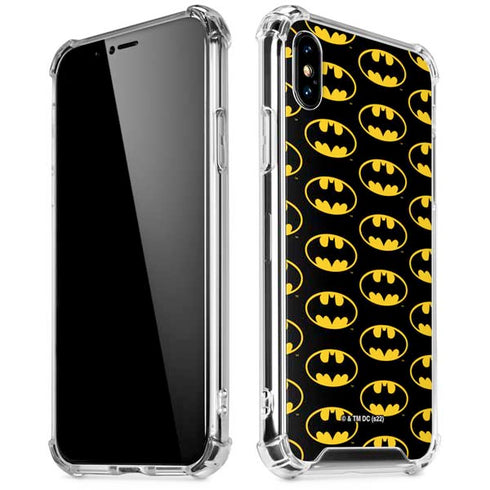 DC Comics Batman Logo Pattern iPhone X/XS Clear Case