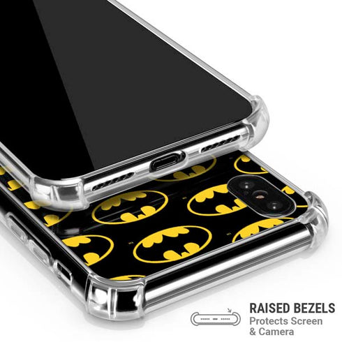 DC Comics Batman Logo Pattern iPhone X/XS Clear Case