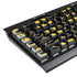 DC Comics Batman Logo Pattern K95 RGB PLATINUM Mechanical Gaming Keyboard Skin