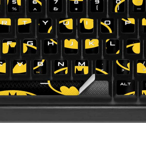 DC Comics Batman Logo Pattern K95 RGB PLATINUM Mechanical Gaming Keyboard Skin