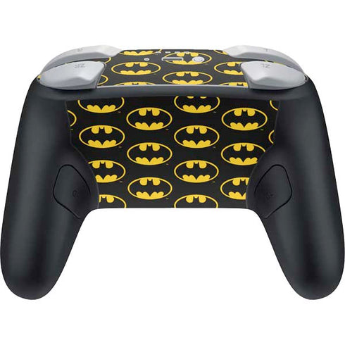 DC Comics Batman Logo Pattern Nintendo Switch 2 (2025) Pro Controller Skin