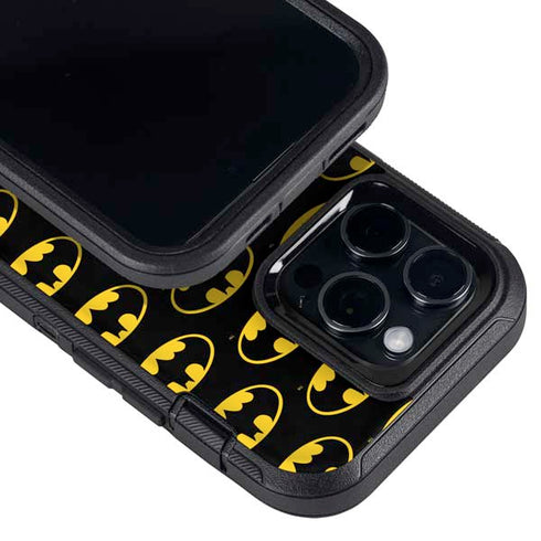 DC Comics Batman Logo Pattern Otterbox Defender iPhone Skin