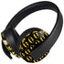 DC Comics Batman Logo Pattern PlayStation 4 Gold Wireless Headset Skin