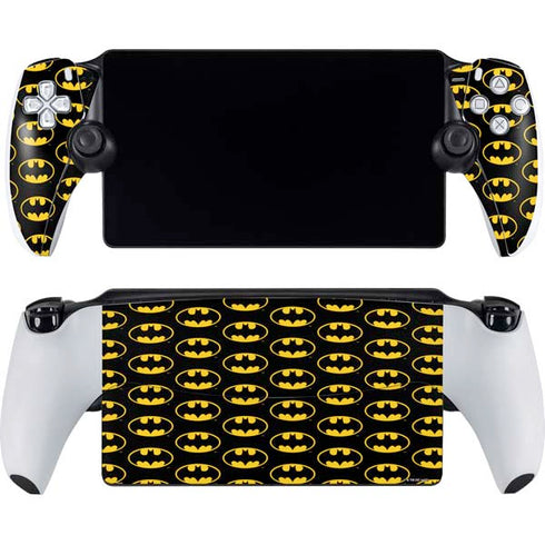 DC Comics Batman Logo Pattern PlayStation Portal Remote Player Skin