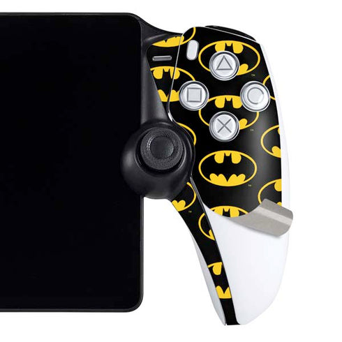 DC Comics Batman Logo Pattern PlayStation Portal Remote Player Skin