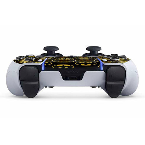 DC Comics Batman Logo Pattern PS5 DualSense Edge Pro Controller Skin