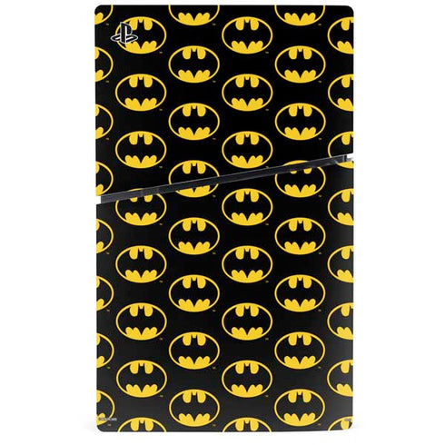 DC Comics Batman Logo Pattern PS5 Slim Digital Edition Console Skin