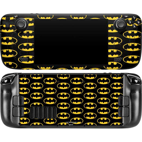 DC Comics Batman Logo Pattern Steam Deck Handheld Gaming Computer OLED Skin
