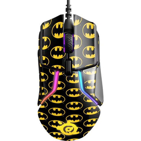 DC Comics Batman Logo Pattern SteelSeries Rival 600 Gaming Mouse Skin