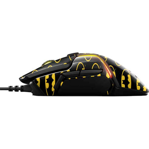 DC Comics Batman Logo Pattern SteelSeries Rival 600 Gaming Mouse Skin