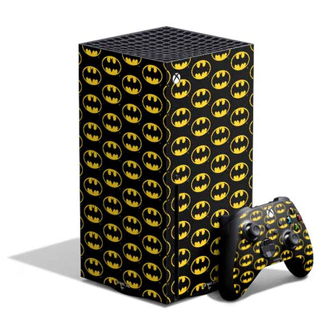 DC Comics Batman Logo Pattern Xbox Series X Bundle Skin