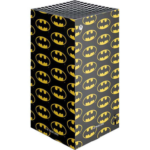 DC Comics Batman Logo Pattern XBox Series X Digital Edition Console Skin