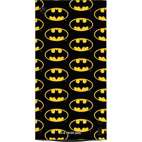 DC Comics Batman Logo Pattern XBox Series X Digital Edition Console Skin