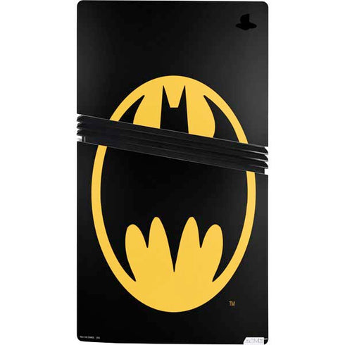 DC Comics Batman Logo PS5 Pro Console Skin