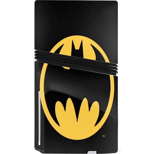 DC Comics Batman Logo PS5 Pro Disk Bundle Skin