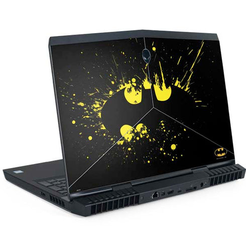 DC Comics Batman Logo Yellow Splash Dell Alienware Skin