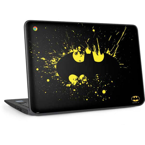 DC Comics Batman Logo Yellow Splash HP Chromebook Skin