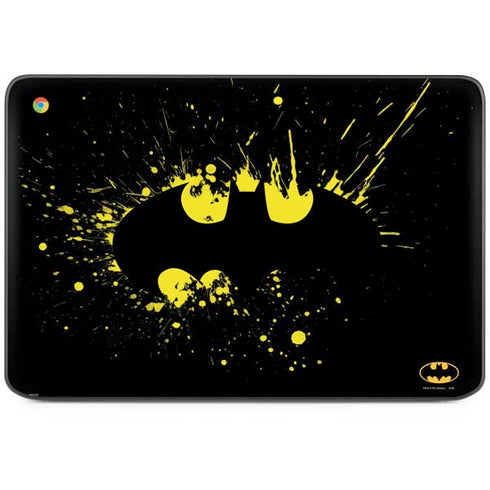 DC Comics Batman Logo Yellow Splash HP Chromebook Skin