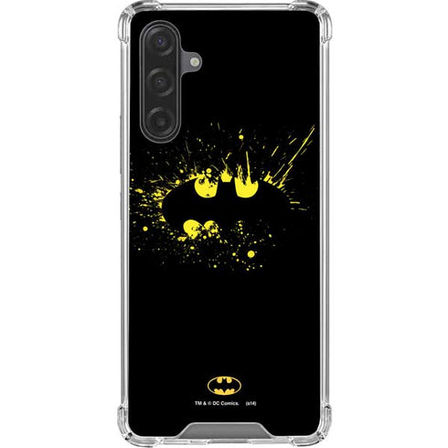DC Comics Batman Logo Yellow Splash Galaxy A17 Clear Case