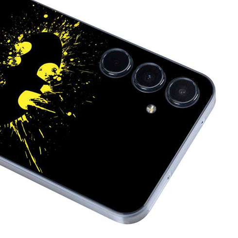 DC Comics Batman Logo Yellow Splash Galaxy A36 5G Skin