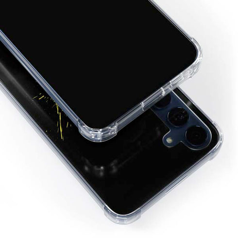 DC Comics Batman Logo Yellow Splash Galaxy A55 5G Clear Case