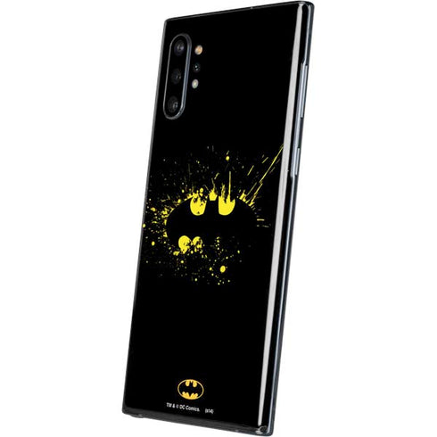 DC Comics Batman Logo Yellow Splash Galaxy Note 10 Plus Skin
