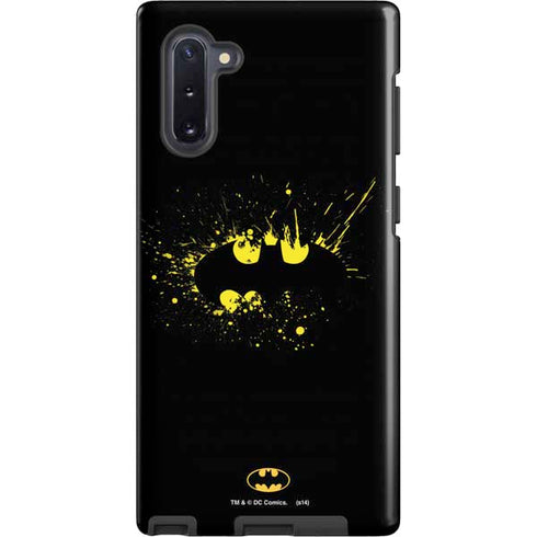 DC Comics Batman Logo Yellow Splash Galaxy Cases