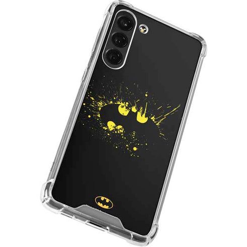 DC Comics Batman Logo Yellow Splash Galaxy S24 FE Clear Case