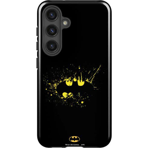 DC Comics Batman Logo Yellow Splash Galaxy S25 Impact Case