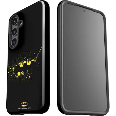 DC Comics Batman Logo Yellow Splash Galaxy S25 Impact Case