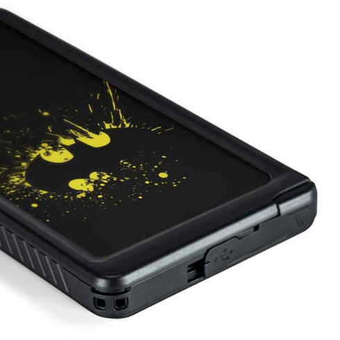DC Comics Batman Logo Yellow Splash Galaxy S24 Ultra Waterproof Case