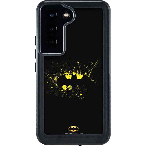 DC Comics Batman Logo Yellow Splash Galaxy S24 Waterproof Case