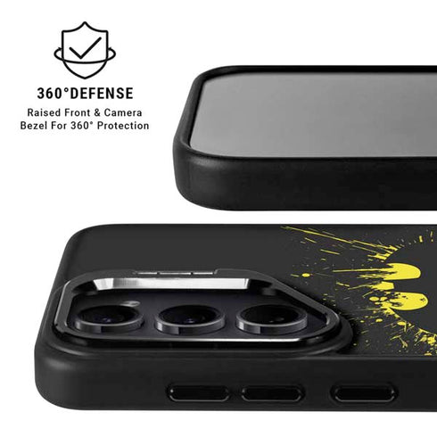 DC Comics Batman Logo Yellow Splash Galaxy S26 Kickstand Case