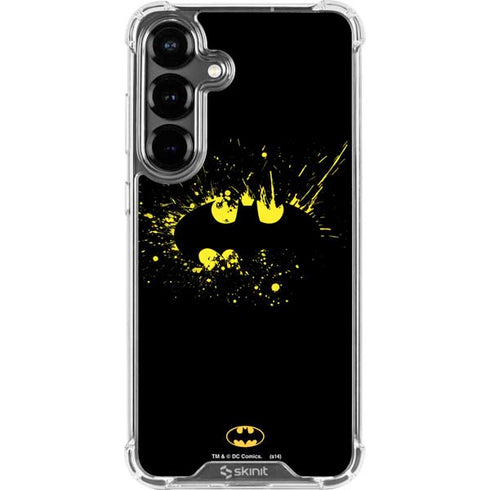 DC Comics Batman Logo Yellow Splash Galaxy S26 Plus Clear Case