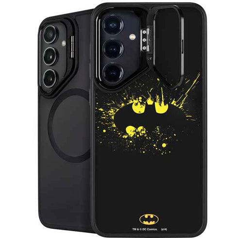 DC Comics Batman Logo Yellow Splash Galaxy S26 Plus Kickstand Case