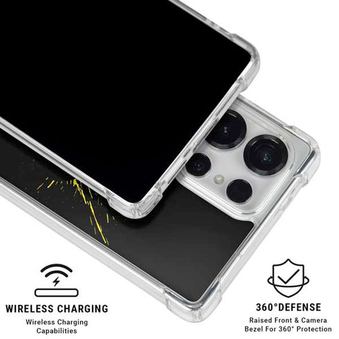 DC Comics Batman Logo Yellow Splash Galaxy S26 Ultra Clear Case