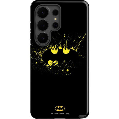 DC Comics Batman Logo Yellow Splash Galaxy S26 Ultra Impact Case