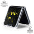 DC Comics Batman Logo Yellow Splash Galaxy Z Flip6 Clear Case