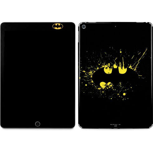 DC Comics Batman Logo Yellow Splash iPad Skins